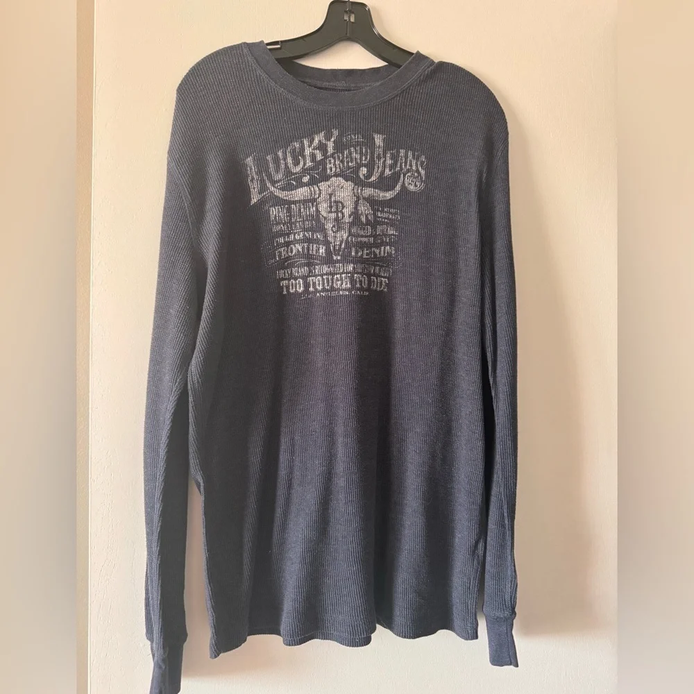 Lucky Brand ribbed long sleeve tee